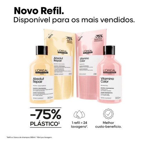 Refil - Shampoo L'oréal Professionnel Vitamino Color 240ml