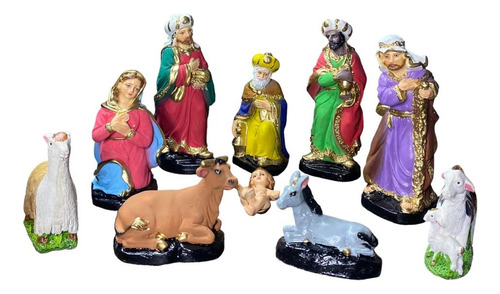 Pesebre Color Oleo Figura Modelo De 15 Cm Envio Gratis 