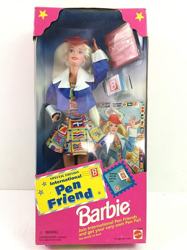 Imagem 1 de 5 de Barbie Antiga Pen Friend International 80 90 Superstar