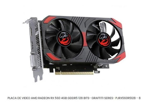 Gpu Amd Rx 560 4gb Gddr5 128b Graffiti Series Pjrx560r5128
