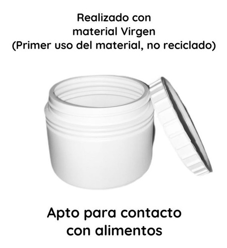 Imagen 7 de 10 de Envases Plasticos 500 Cc Pead Blanco X 80 Un