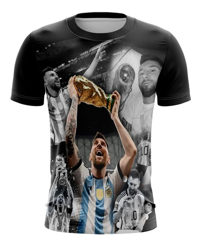 Playera Sublimada  Messi - Argentina Infantil