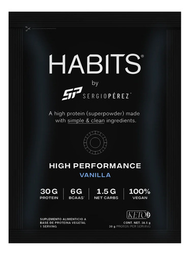 Habits Proteína Vegana Probioticos 15 Sachets De 30.5gr Sfn