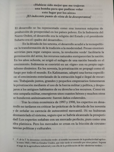 Fricción. Anna Lowenhaupt Tsing. Ed. If Publications