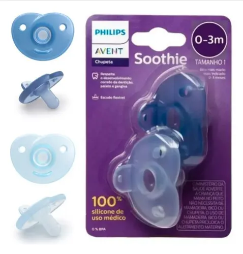 CHUPETE SILICONA PHILIPS AVENT SOOTHIES (TODO SILICONA) 0 