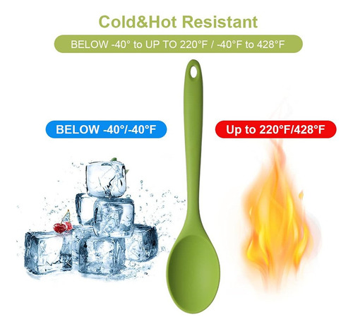Firefly Cucharas De Silicona De 4 Piezas Para Cocinar,