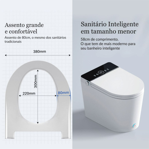 Vaso Sanitário Inteligente Luxo Bacia Sanitária Eletrônica