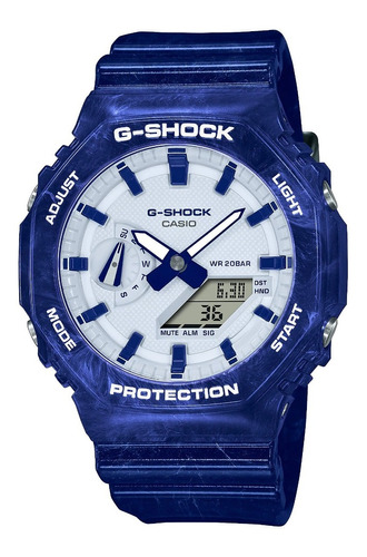 Reloj Casio G-shock Ga-2100bwp-2a Local Barrio Belgranop