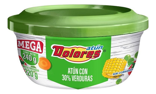 2 Pza AtĂșn Dolores Con Verduras 240 G
