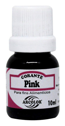 Corante Líquido Pink 10ml - Arcolor