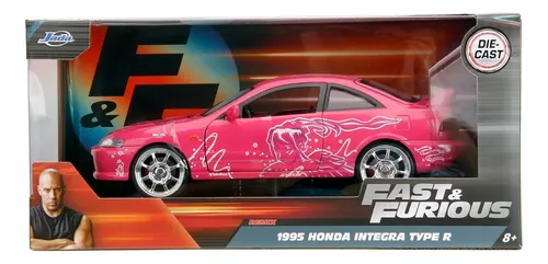 Miniatura Honda Integra Type R 1995 Jada Toys 1:24 Suki Rosa