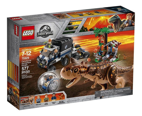 Lego Jurassic World Huida Carnotaurus En Giroesfera 75929