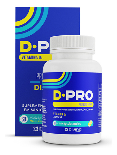 Vitamina D 2.000UI Minicápsulas softgel 30 cápsulas - D.PRO