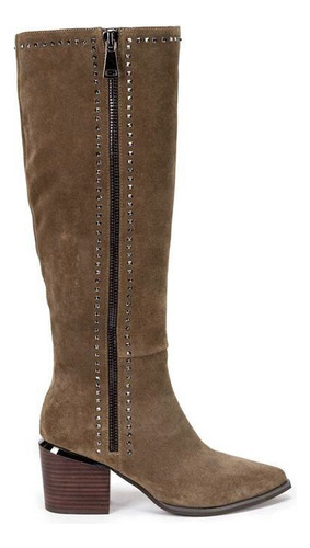 Bota De Cuero Tachas Mujer Alma En Pena I22236 Crosta Brown