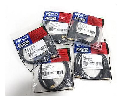 Lot Of 5 - New Tripp Lite P454-006 Null Modem Gold Cable Qqq