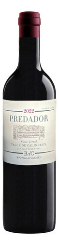 Vino Nido Del Tigre Predador Malbec Cabernet Franc Calingast