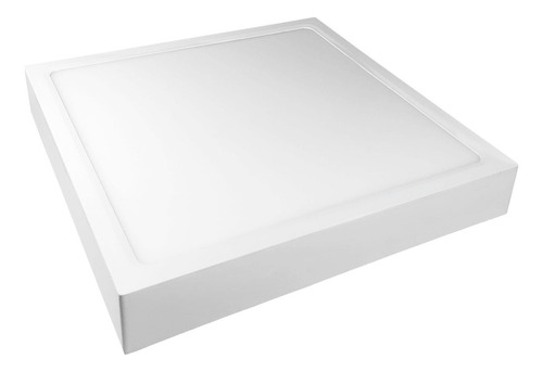 Painel Plafon Led Quadrado Sobrepor 18w 20x20cm Branco Frio Cor Acabamento Branco Bivolt