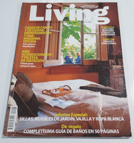 Revista Living Num 2 Oct Nov 1999 Decoracion Estilos Ideas 