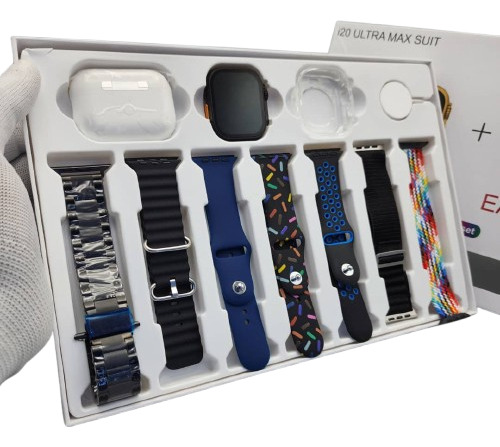 Kit Smartwatch I20 Ultra Max 2025 Con Altavoces Bluetooth