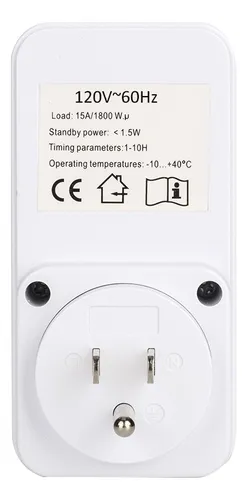 Enchufe Energy Socket Timer Pin Con Enchufe Y Set De Ahorro