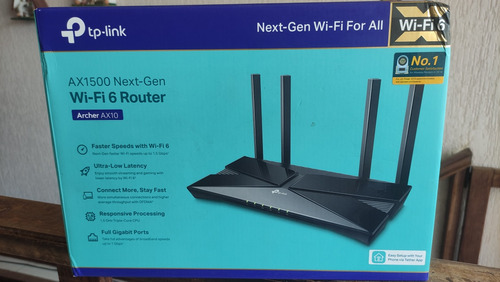 Router Wi-fi 6 Tp-link Ax10 Ax1500 Gigabit Ethernet