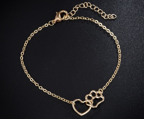 Pulseira Amor Pet (dourado/prateado)