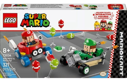 Lego Super Mario Vs Luigi Bebé Mario Mas 2 Autos Nintendo 321 Mario Bros