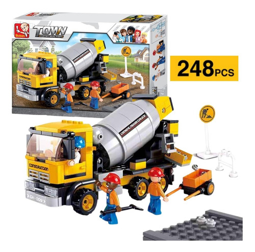 Blocos Construcao Caminhao Betoneira 248pcs - Br829