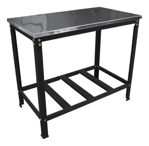 comprar Mesa Banho E Tosa Com Prateleira  Petshop Tampo Inox