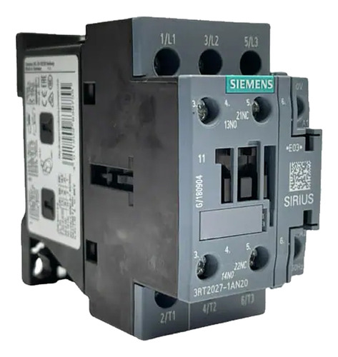 Contactor 32amp Bob220vac S0 C-1na+1nc Siemens 3rt2027-1an20