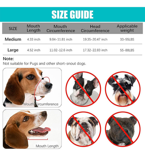 Bozal Para Perro,bozal Para Perro Ajustable, Ajustable Y