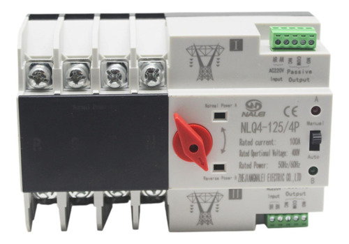 Interruptor De Transferencia De Energía 100 A 4 Polos