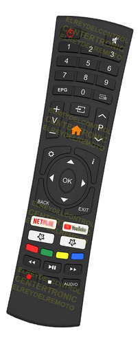 Control Remoto Kj-32mt005 Para Kanji Smart Tv Netflix Yout