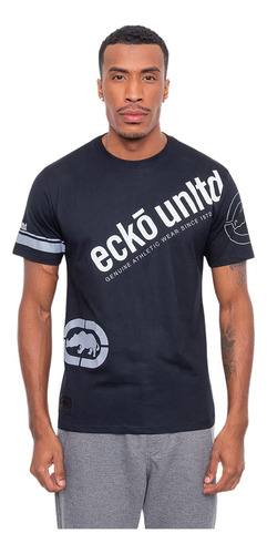 Camiseta Ecko Street Logo Estampada Original Preta