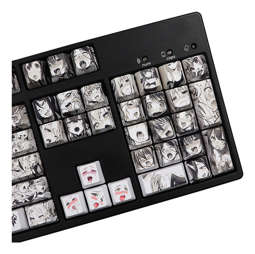 108 Para Key Ahegao Keycap Dye Sublimation Oem Profile Anime