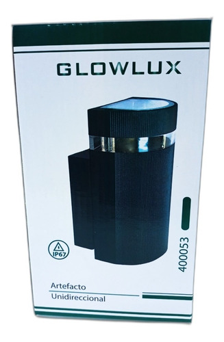 Imagen 3 de 9 de Pack X2 Aplique Unidireccional Curvo Aluminio - Glowlux E A
