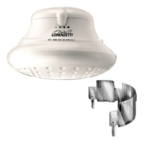 Regadera Electrica Lorenzetti 4temp, 1 Adic Color Blanco Potencia 4800 W