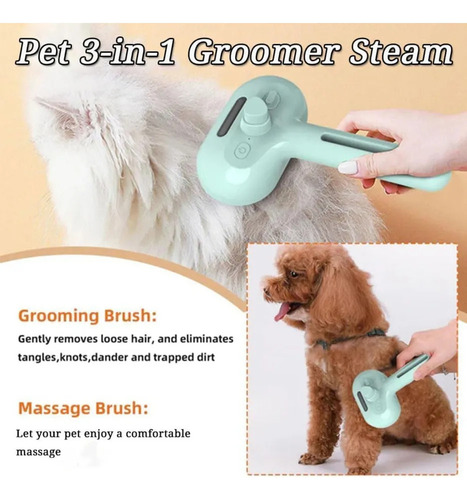 S+ Peine Limpiador A Vapor For Pelo De Mascota, Recargable