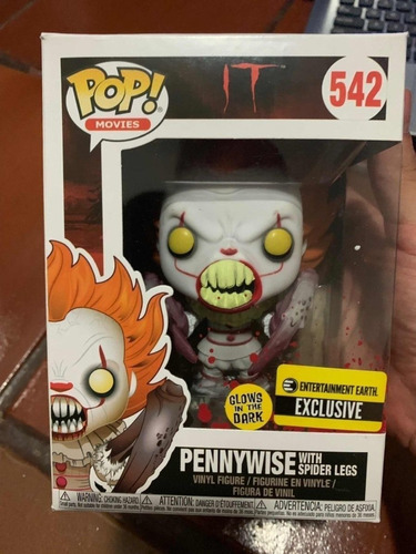 Funko Pop It Pennywise con patas de araña brilla Exclusivo 542