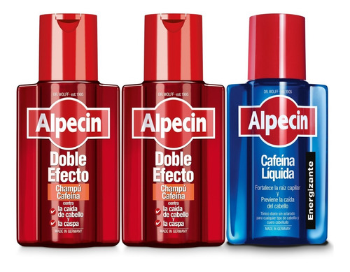 Pack Alpecin 2 Shampoo Double Effect + Tratamiento Liquid