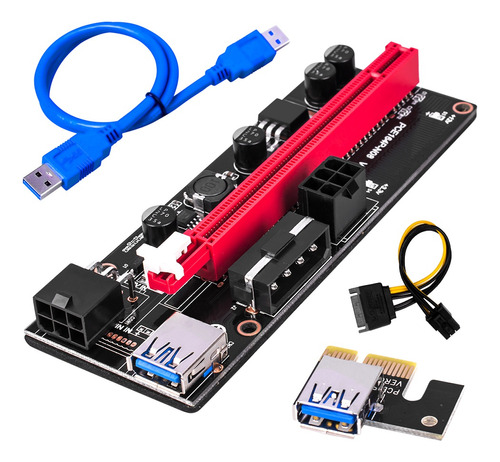 5 Unidades Ver009 Usb 3.0 Pci-e Ver009s Express 1x 4x 8x 16x