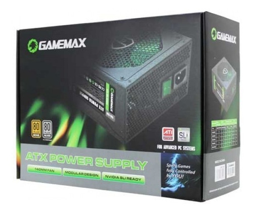 Fuente De Poder Gamer Gamemax Gm-800 800w 80+ Bronze Modular