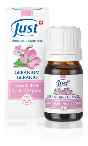 Imagen 1 de 6 de Swiss Just Aceite Esencial De Geranio Sellado Y Original