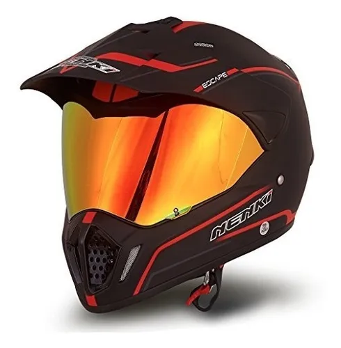 Casco de motocross con visera hot sale