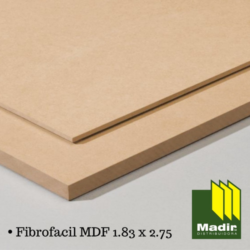 Placa Mdf Fibrofacil 22mm 1,83 X 2,75 Mts - Madir