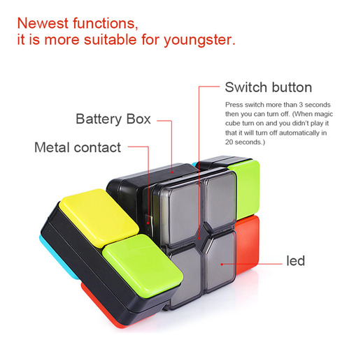 Electronic Cube Memory Game Brain Memory Games Para Niños