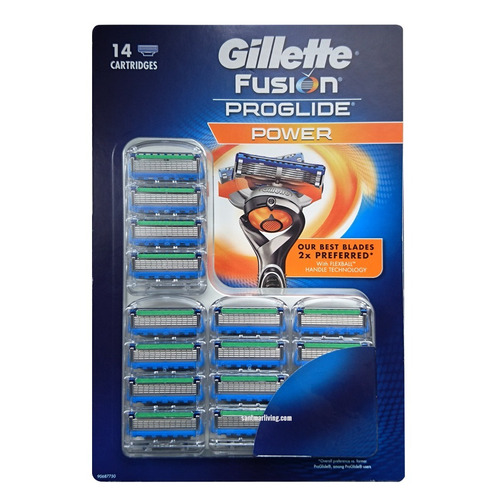 Gillette Fusion Proglide 14 Cartuchos (5 Lâminas)