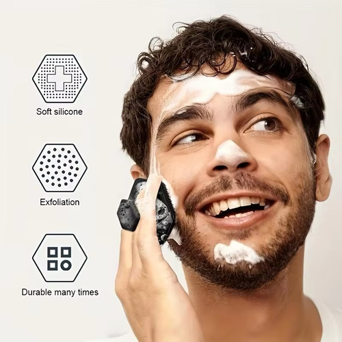 Cepillo Limpiador Facial Exfoliante Para Hombres Silicona