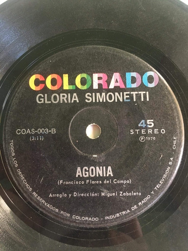 Vinilo Single Gloria Simonetti Como Lo Haré 