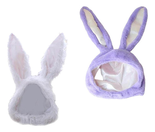 2pcs Cartoon Animals Rabbit Ear Hat Costume Headwear Plush